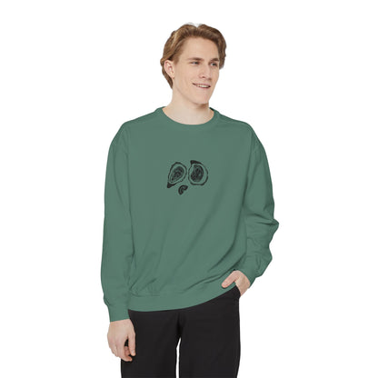 Oyster Linocut Crewneck | Minimal Block Print Sweater