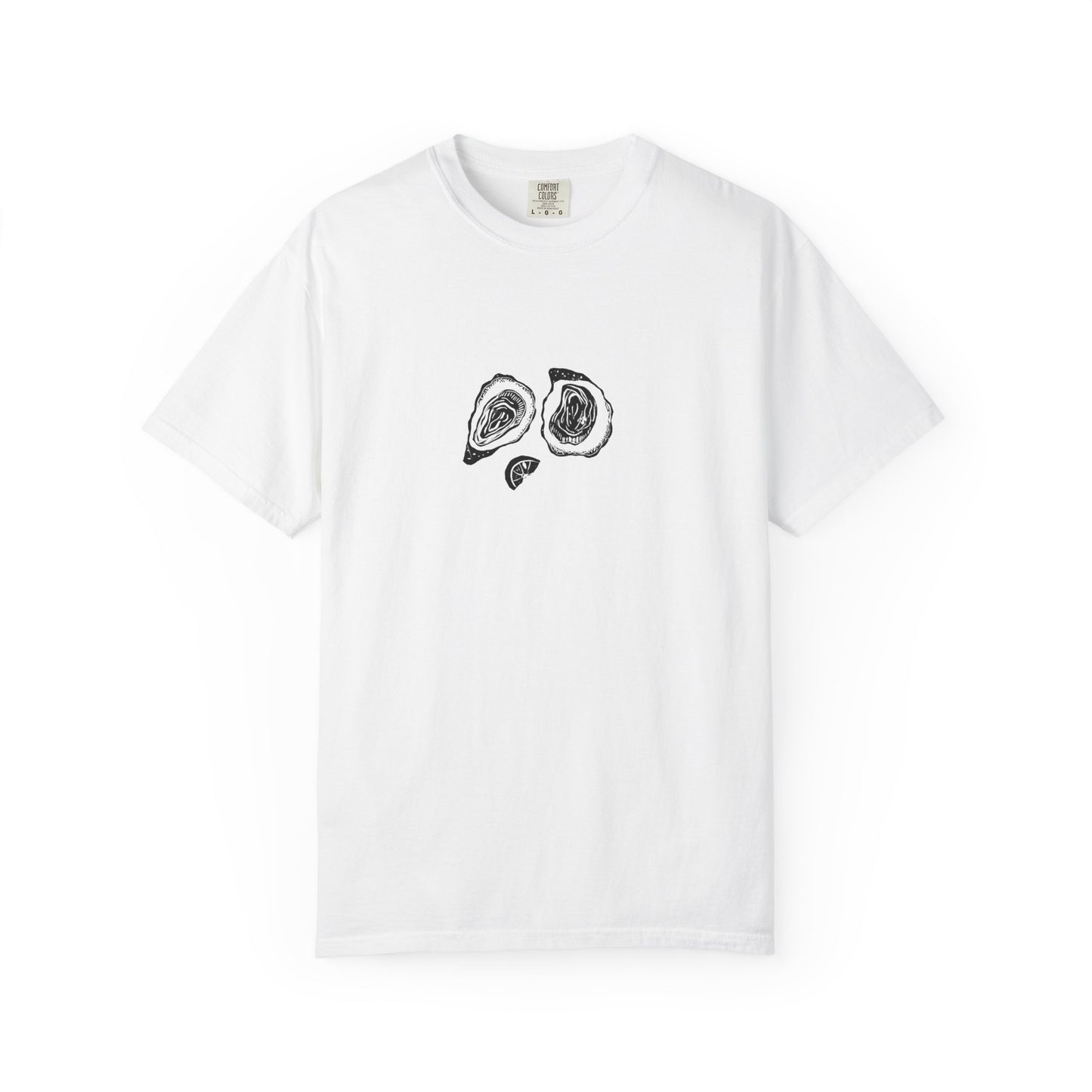 Oyster Linocut Shirt | Minimal Block Print T-Shirt