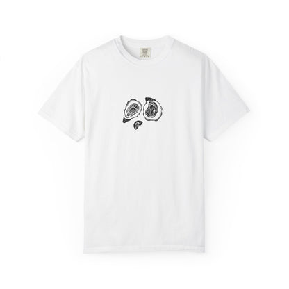 Oyster Linocut Shirt | Minimal Block Print T-Shirt