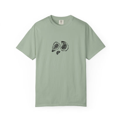 Oyster Linocut Shirt | Minimal Block Print T-Shirt