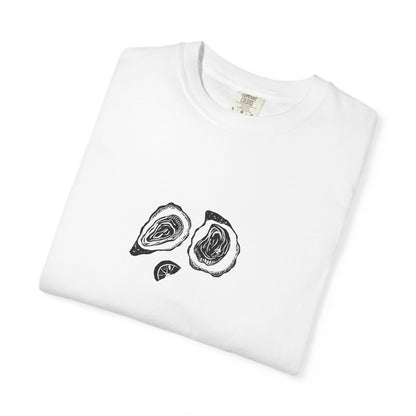 Oyster Linocut Shirt | Minimal Block Print T-Shirt