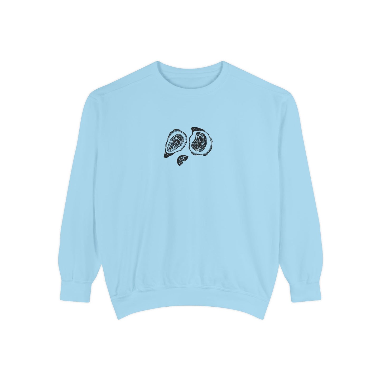 Oyster Linocut Crewneck | Minimal Block Print Sweater