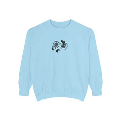 Oyster Linocut Crewneck | Minimal Block Print Sweater
