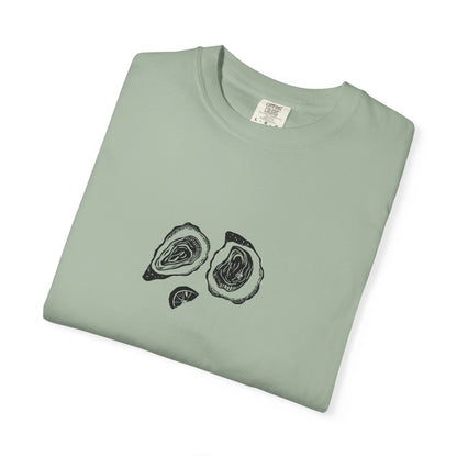Oyster Linocut Shirt | Minimal Block Print T-Shirt