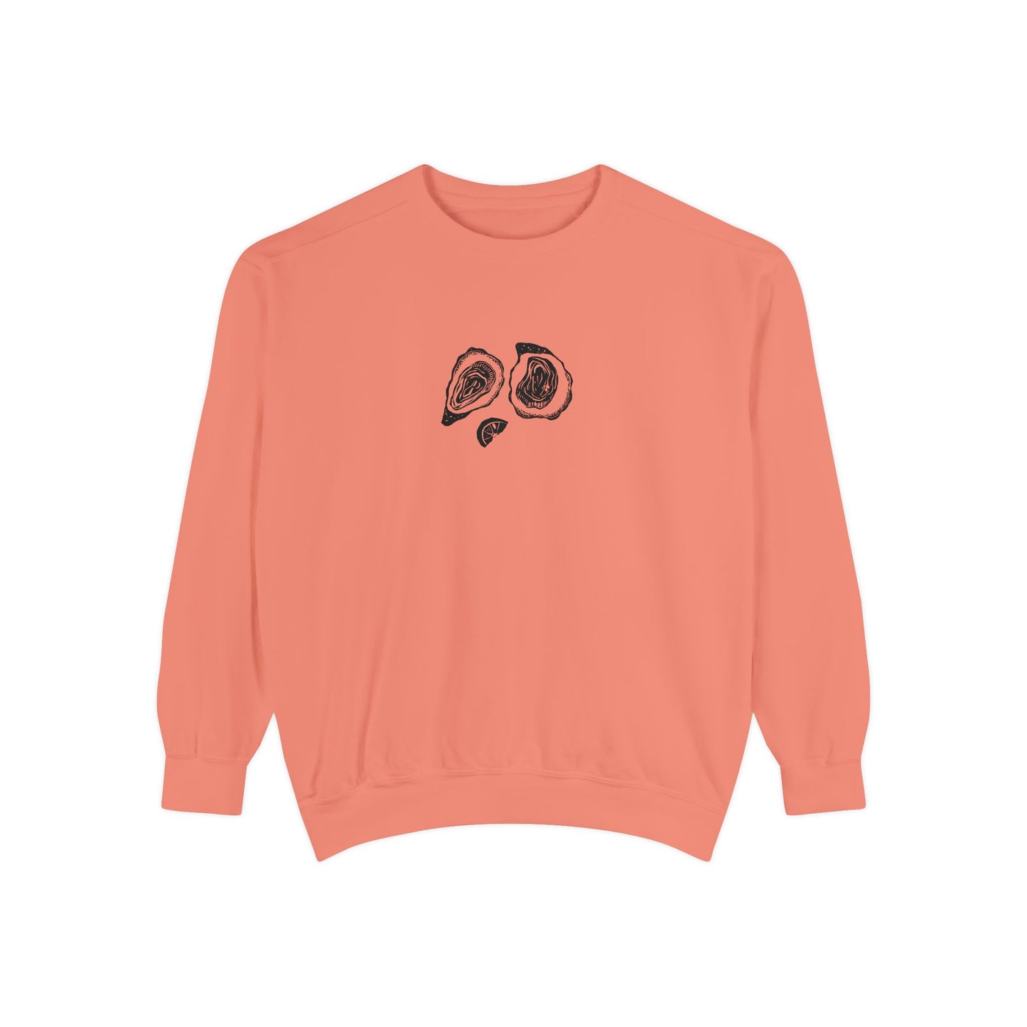 Oyster Linocut Crewneck | Minimal Block Print Sweater
