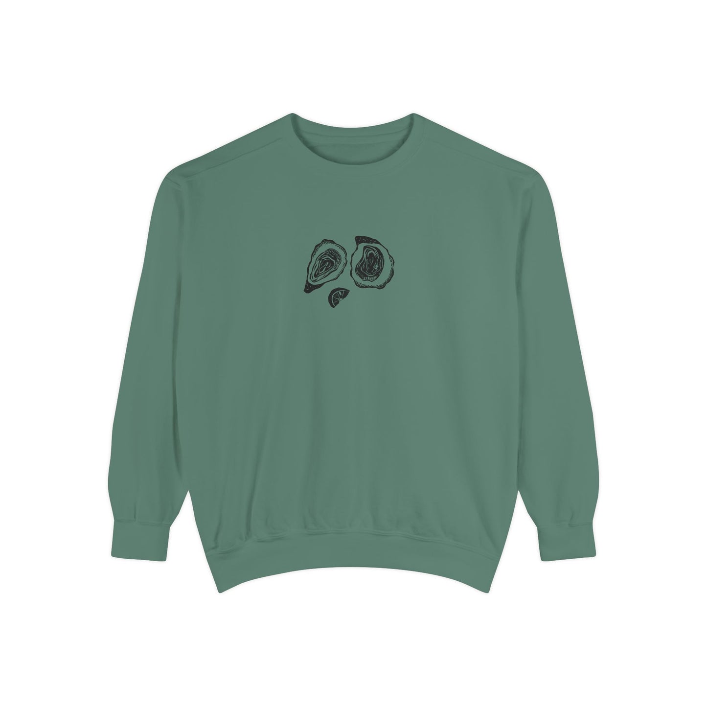 Oyster Linocut Crewneck | Minimal Block Print Sweater