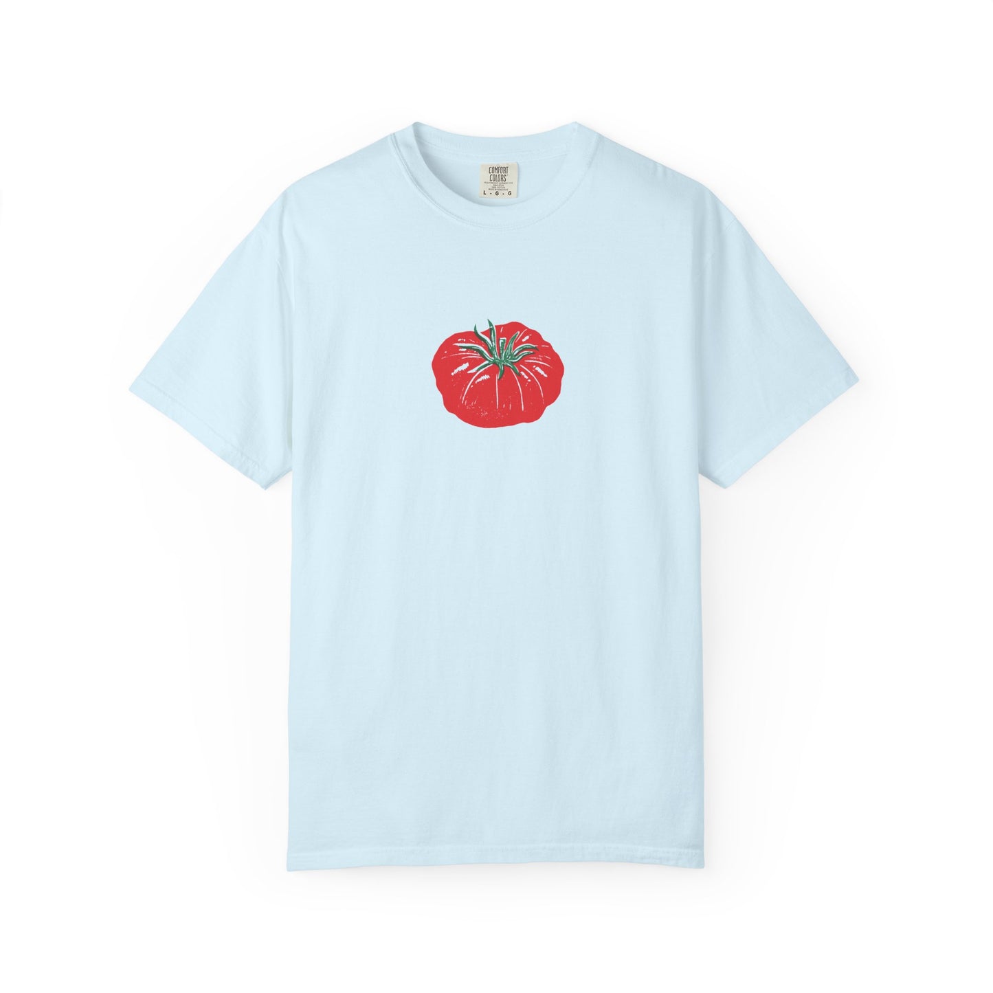 Tomato Linocut Shirt | Minimal Block Print Sweater