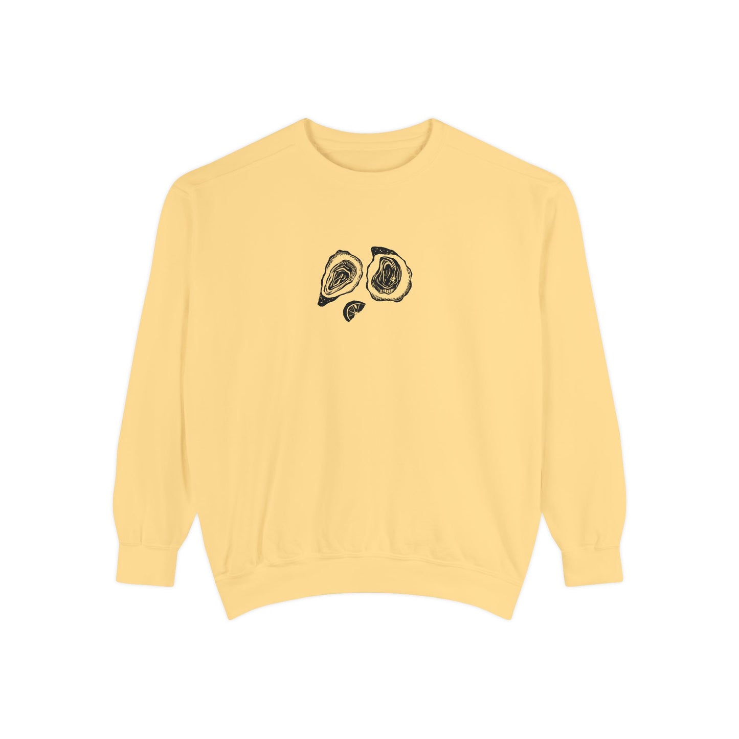 Oyster Linocut Crewneck | Minimal Block Print Sweater