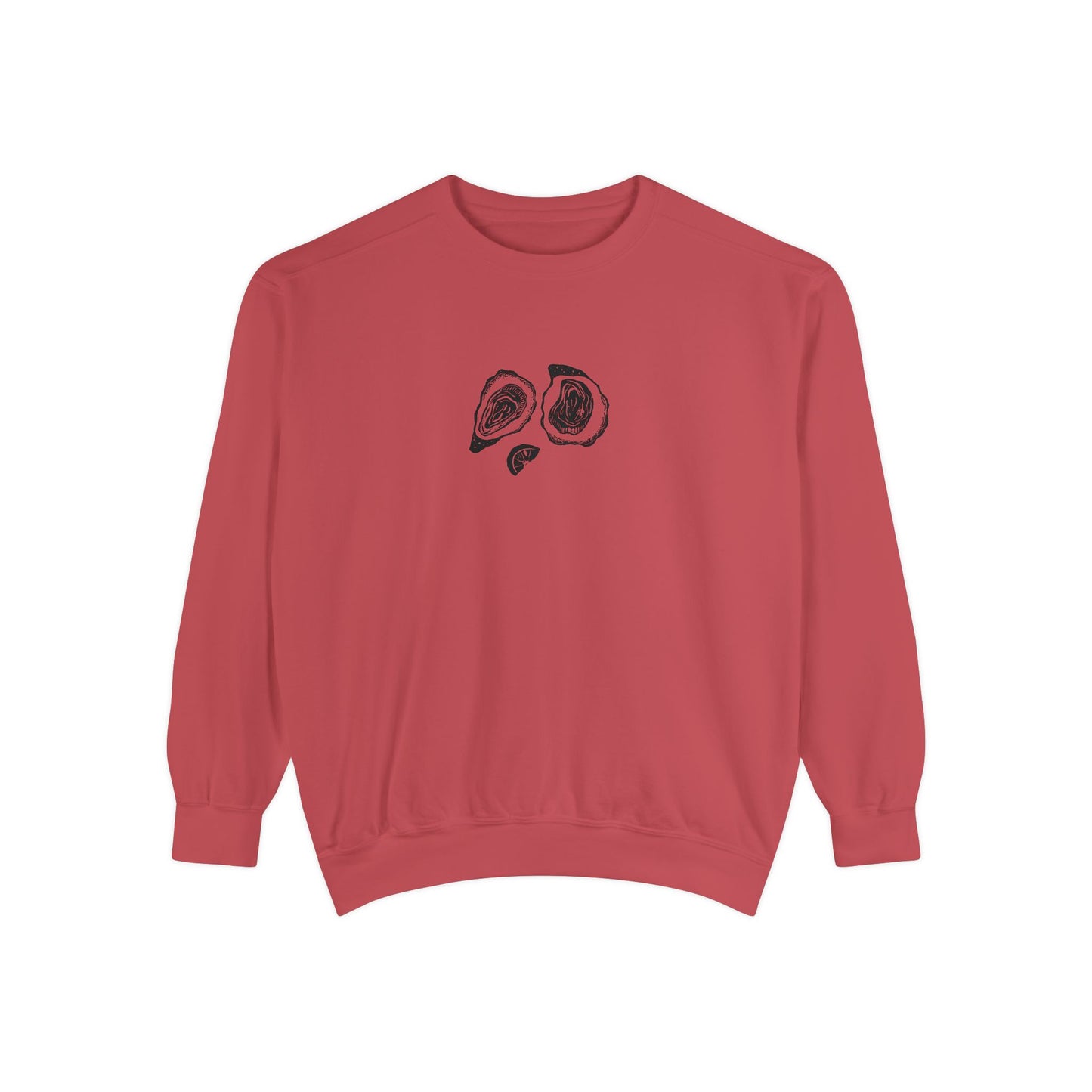Oyster Linocut Crewneck | Minimal Block Print Sweater
