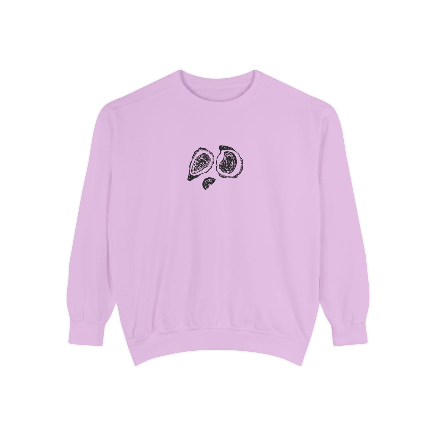Oyster Linocut Crewneck | Minimal Block Print Sweater